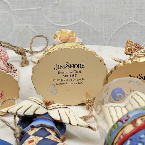 Jim Shore Heartwood Creek Angel Ornament Lot of 8 Christmas Figurines Holiday - Picture 3 of 15